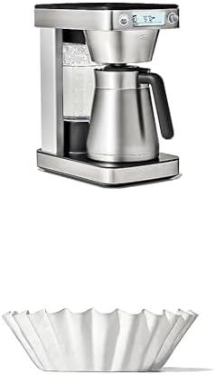 Bundle of OXO Brew 12-Cup Coffee Maker With Podless Single-Serve Function,Silver + OXO Brew Commercial Basket Style Large Coffee Filters by Unknown