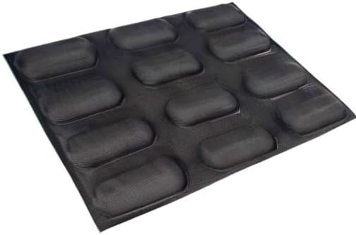 Hot Dog Molds Non Stick Bread Loaf Molds Baguette Pan Food Grade Silicone Bread Baking Mold 12 Loaf 40 x 60 for making Bread