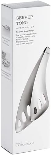 Oaks Leye TN1374 Yubisaki Server Tongs, Gift Box, Silver, Made in Japan - Image 10