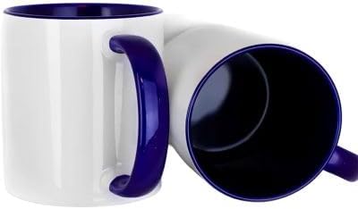 Custom Coffee Mug with Photo, Text, or Logo | Personalized Ceramic Mug 11oz | Customizable Gift for Men, Women | Unique Gift for Birthdays, Holidays, Christmas | White - Blue - Image 6