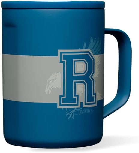 Corkcicle Harry Potter Coffee Mug - Stainless Steel Insulated Cup With Lid For Tea & Coffee - Non-Slip Silicone Base - Durable Travel Mug - Dishwasher Safe - BPA Free - Easy Grip - 16 oz - Ravenclaw - Image 7