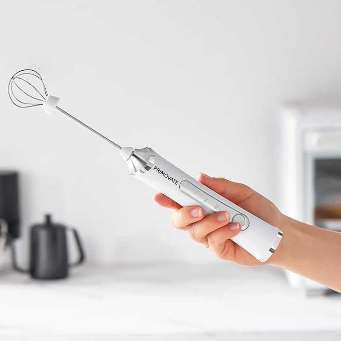Rechargable Milk Frother, Handheld Drink Mixer with Whisk Attachment, 2025 upgraded powerfull 3 speed motor, Type C charging with charge light, with extra egg mix head (Black without Stand)