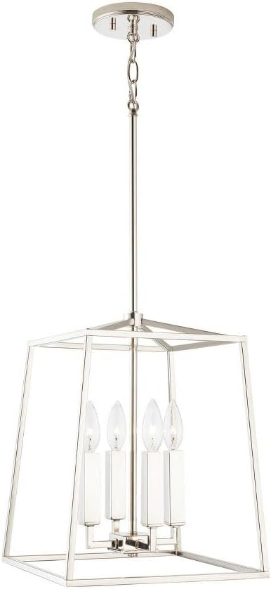 Capital Lighting 537641MB Thea Lantern Foyer Pendant, 4-Light 240 Total Watts, 15" H x 12" W, Matte Black - Image 10