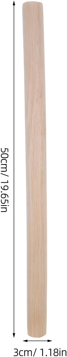 Wooden Rolling Pin Dough Roller Essential Kitchen Tool 2pcs Easy Cleaning and Resistance to Deformation, 19.7x1.18in for Baking and Pastry for Bread Pizza Cookie Dough - Image 9