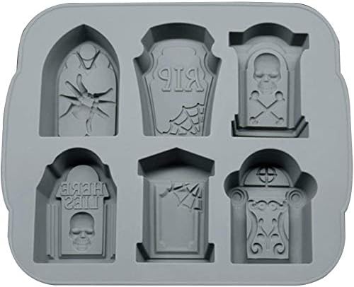 3D Halloween RIP Gravestone for DIY Cake Fondant Baking Soap Ice Trays Chocolates Hard Candies Desserts Drop Glue Decor Silicone Mould Mold Tool - Image 4