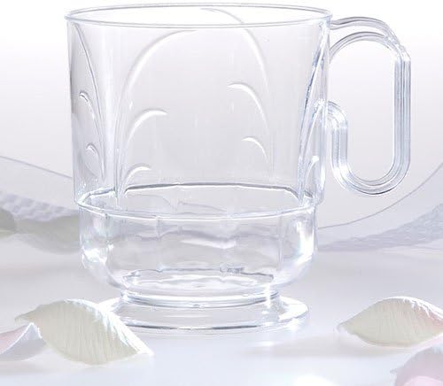 Lillian Signature Collection 40 Count Elegance Coffee Mug, 8-Ounce, Clear - Image 8