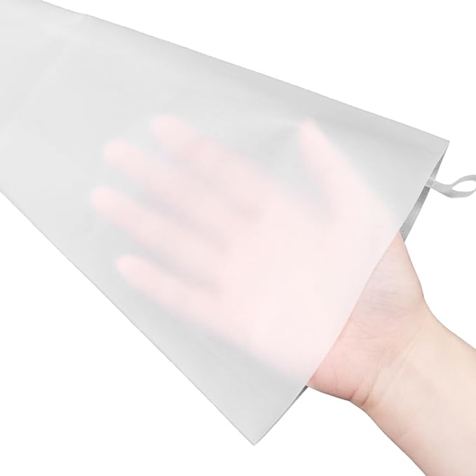 Restaurantware Pastry Tek 16 x 8.9 Inch Piping Bags 2 Reusable Icing Bags - Durable White Silicone Pastry Bags Anti Burst Decorate Cakes Cupcakes Macarons Or Cookies