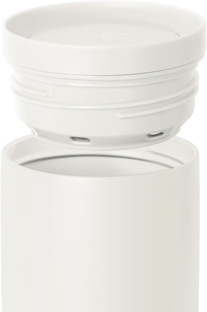 Simple Modern Insulated Travel Coffee Mug 360° Lid | 16oz | Cream | Voyager Ceramic-Lined Insulated Stainless Steel Coffee Tumbler, Iced Coffee Cup, Mug with Lid | Fits Cupholder, Cream - Image 7