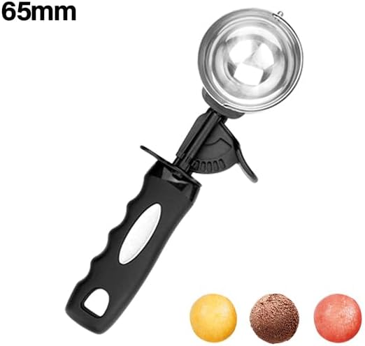 Ice Cream Scoop with Trigger, 4.9 Tbsp Cookie Scoop for Baking, 2.45 Oz Cookie dough Scooper, Large Ice Cream Scooper, Stainless Steel Portion Scoop,72.7 ML