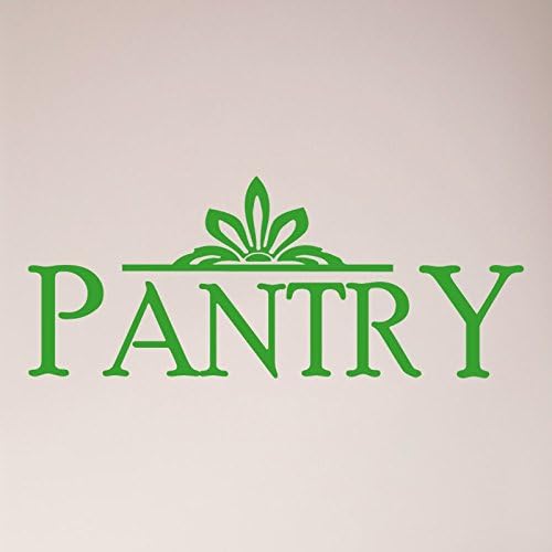 22"x12" Pantry Sign Embellishment Sign Kitchen Door Food Wall Decal Sticker Art Mural Home Décor by WallPressions