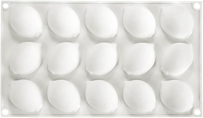 Silicone Mold Baking Pan Non-Stick Baking Pastry Chocolate Cake Dessert DIY Decoration Tools (Lemon V_11.8x6.8x0.11 inch)
