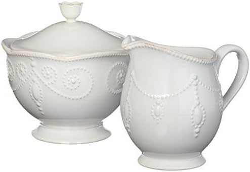 Lenox French Perle Sugar and Creamer, White -, 2.60 LB - Image 4