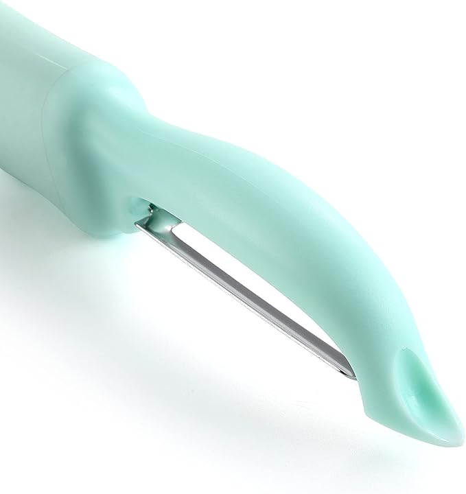 Spring Chef Swivel Vegetable Peeler w/Soft Grip Handle, Set of 2, Mint | Premium Potato Peeler w/ Ultra Sharp Stainless Steel Blades, Multifunctional Veggie Peeler for Apple, Carrot, Cucumber, Fruit - Image 9