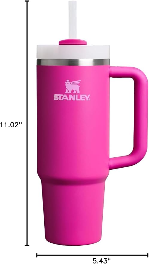 STANLEY Quencher H2.0 Flow State Tumbler, 30 oz, Violet Blossom | Handle and Straw | 3-Position Lid | Cup Holder Compatible for Travel | Insulated Stainless Steel Cup | BPA-Free - Image 12