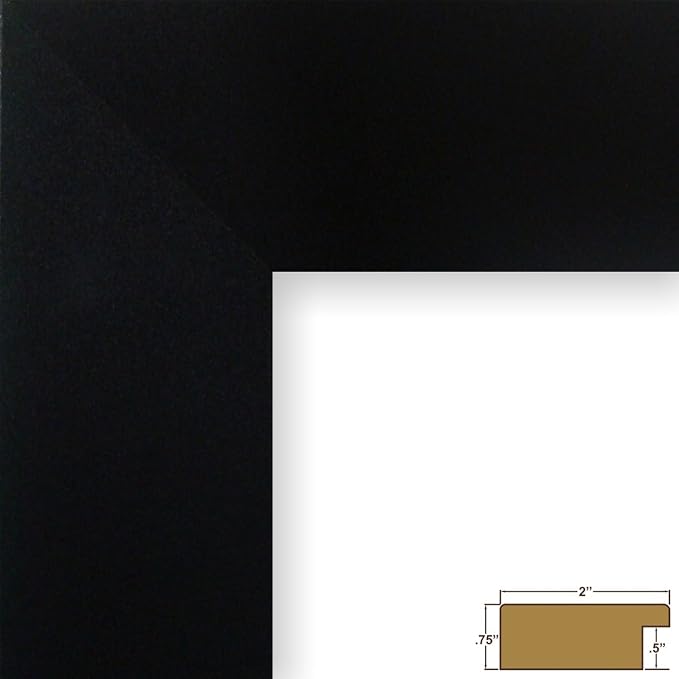 Craig Frames 17x22 Matte Black Picture Frame for Posters and Gallery Wall | Lightweight shatter resistant acrylic facing with a rigid backing board, made in the USA - Image 2