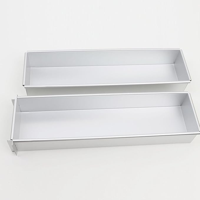 Aluminum Cheesecake Pan,Rectangular Cake Pan,Brownie Cake Baking Maker,Nonstick Tiramisu Pan Cake Baking Tray,Cake Pastry Cutter for Tiramisu Cheesecake Mousse Dessert, fixed frame - Image 7