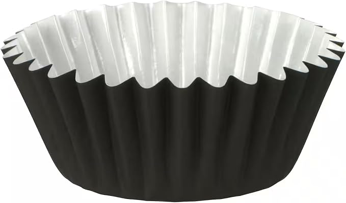 Caperci Heavy Duty Black Jumbo Cupcake Muffin Liners for Baking - Extra Large 100pcs Grease-Resistant Paper Baking Cups, No Muffin Pan Needed, Odorless, Easily Peels (Black) - Image 8