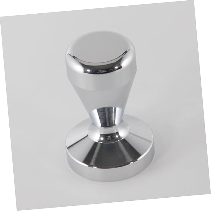 BESPORTBLE Professional Stainless Steel Coffee Tamper Flat Base Ergonomic Grip Espresso Bean Press Tool for Even Extraction Compatible with All Machines