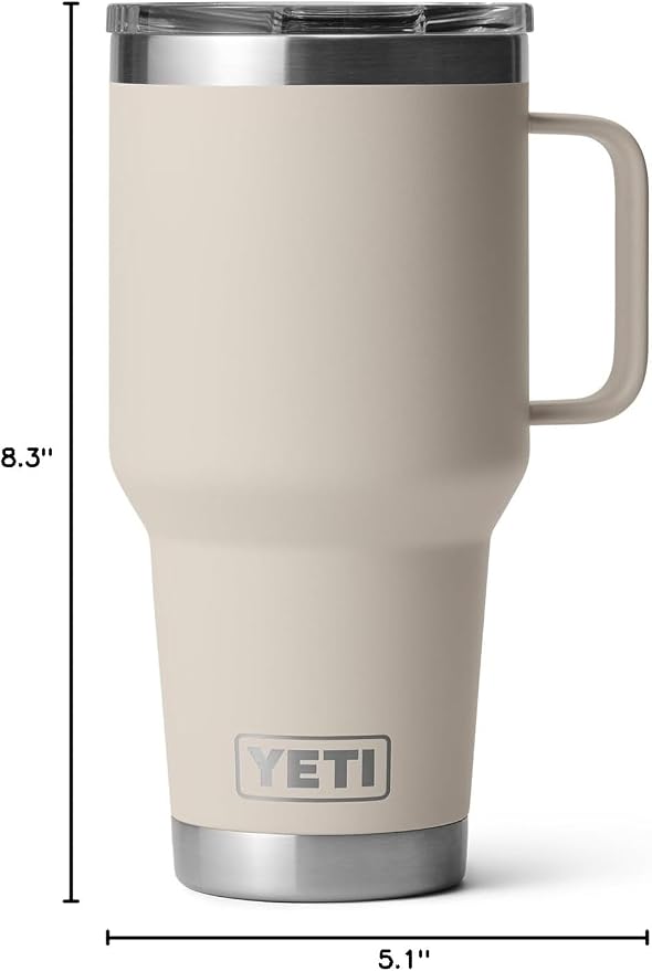 YETI Rambler 30 oz Travel Mug, Stainless Steel, Vacuum Insulated with Stronghold Lid - Image 9
