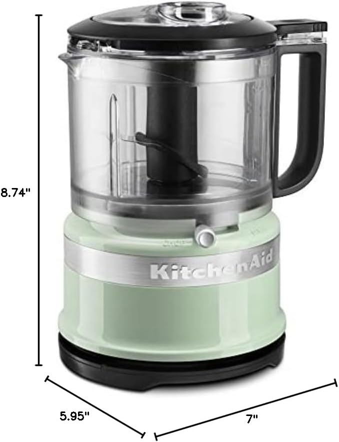 KitchenAid 3.5 Cup Food Chopper KFC3516PT, Pistachio | Dishwasher-safe Work Bowl, Stainless Steel Multi-Purpose Blade, 2 Speeds Plus Pulse, Easy Cord Wrap - Image 5