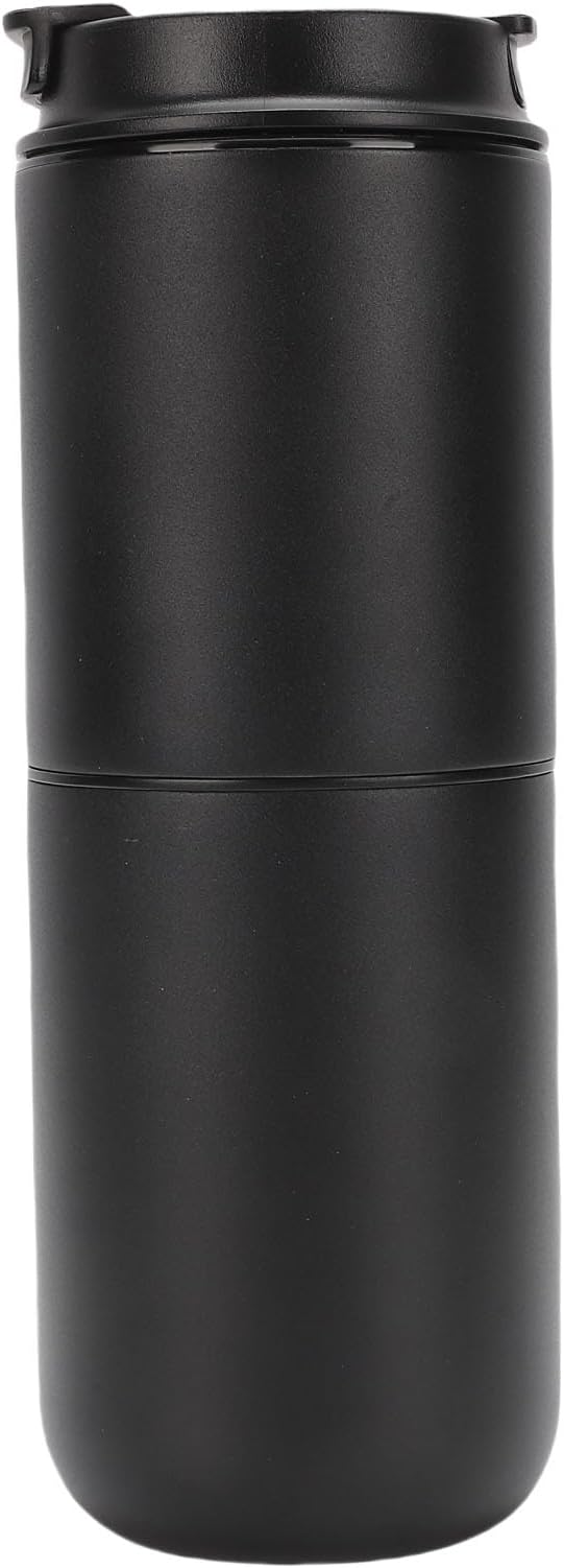 Keenso Electric Coffee Maker with Mill Portable Rechargeable 350ML Coffee Machine for Camping Office Travel (Black) - Image 9