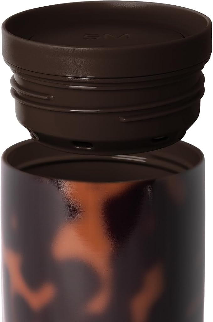 Simple Modern Insulated Travel Coffee Mug 360° Lid | 16oz | Tortoise | Voyager Ceramic-Lined Insulated Stainless Steel Coffee Tumbler, Iced Coffee Cup, Mug with Lid | Fits Cupholder, Tortoise - Image 7