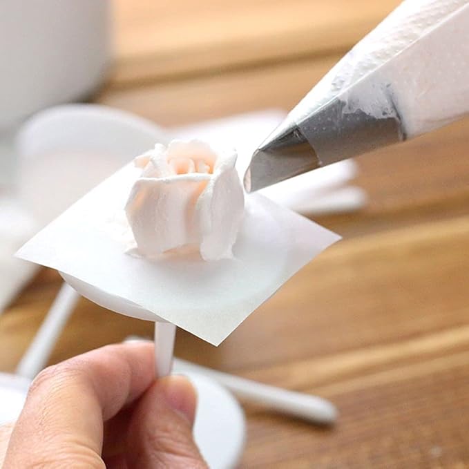 Hendiy 7Pieces/set Cake Decorating Tips Set Cream Icing Piping Fondant Rose Nozzle Pastry Tools Fondant Decorating Tools