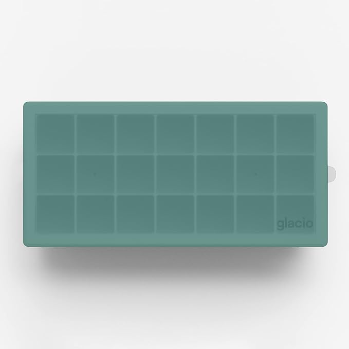 glacio Ice Cube Tray β Small Silicone Molds with Lids, BPA-Free and Flexible for Cocktails and Beverages β Set of 2