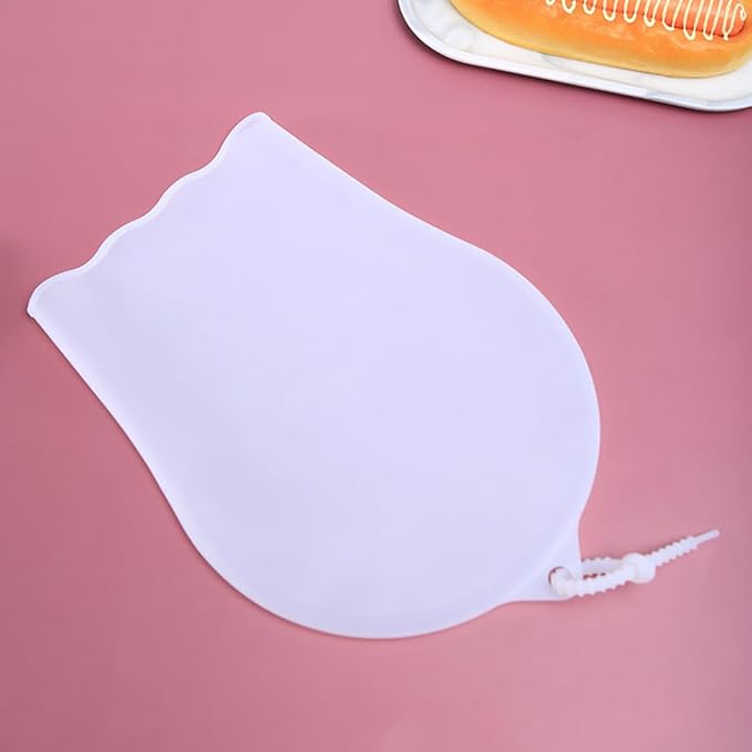 INOOMP Reusable Silicone Kneading Dough Bag for Baking and Food Preparation, Non-stick Pastry Kneading Pouch Foldable Design and Marinating Function, White Kitchen Tool for Easy Dough - Image 7