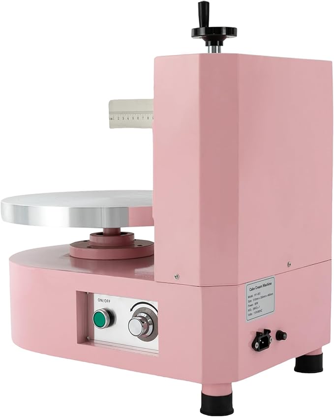 Cake Cream Spreading Coating Edge Smoothing Machine 110V 4-12Inch Cake Butter Cream Spreading Machine - Max Horizontal Scraper Height 4.72in