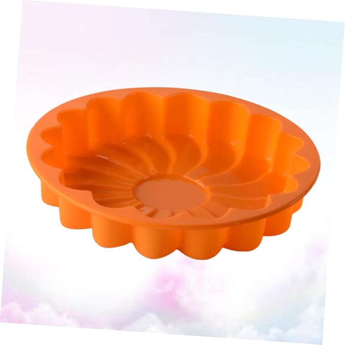 LABRIMP Thickened Large Silicone Cake Pan Flower Shaped Baking Mold for Birthday Cakes and More Flexible Non-stick Design Safe for Oven and Microwave Use Random Color - Image 9