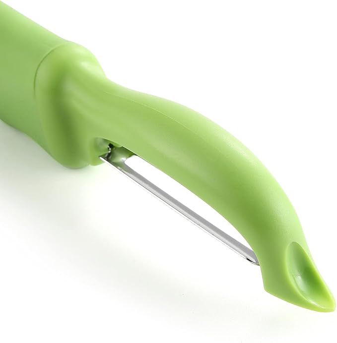 Spring Chef Swivel Vegetable Peeler for Kitchen w/Soft Grip Handle, Green | Premium Potato Peeler w/ Ultra Sharp Stainless Steel Blades, Multifunctional Veggie Peeler for Apple, Carrot, Cucumber, Fruit - Image 9