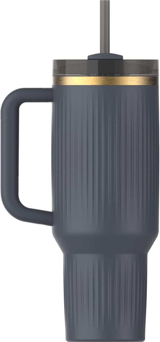 STANLEY Quencher H2.0 Tumbler with Handle and Straw 40 oz | Flowstate 3-Position Lid | Cup Holder Compatible for Travel | Insulated Stainless Steel Cup | BPA-Free | Fluted Twilight - Image 3