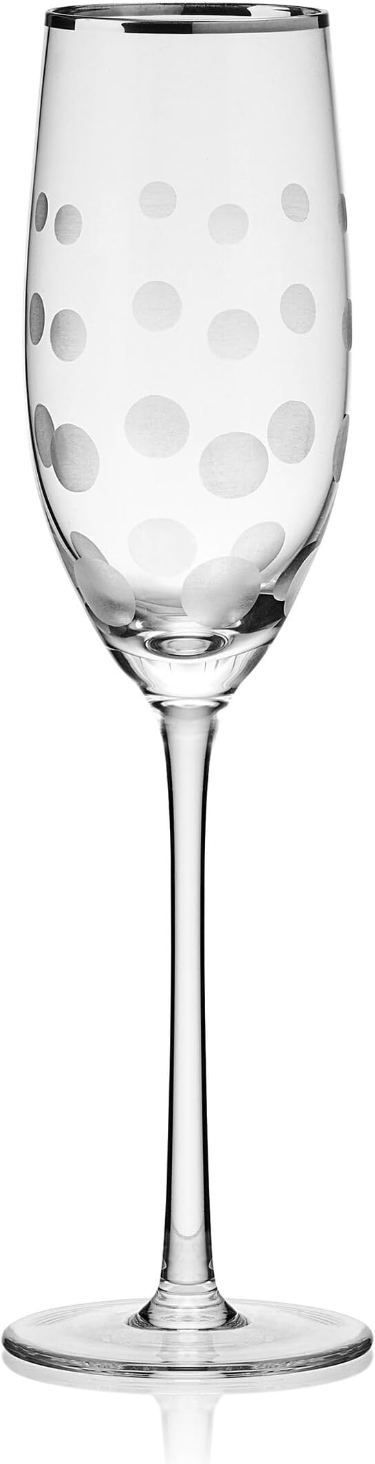 Mikasa Cheers Set of 4 Platinum Rim Champagne Flutes, 8 Ounce - Image 10