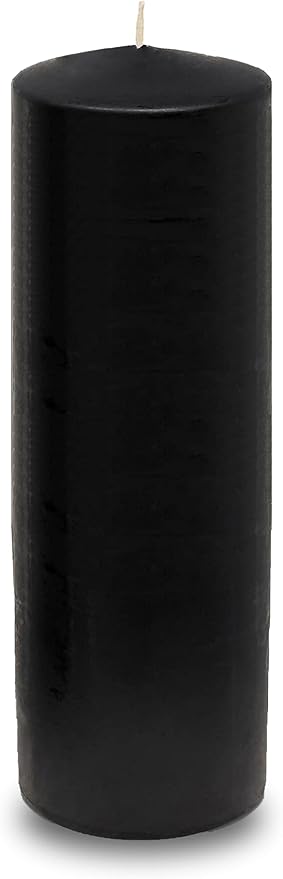 Hyoola Black Pillar Candles 2x8 Inch - 4 Pack Unscented Pillar Candles - European Made - Image 8