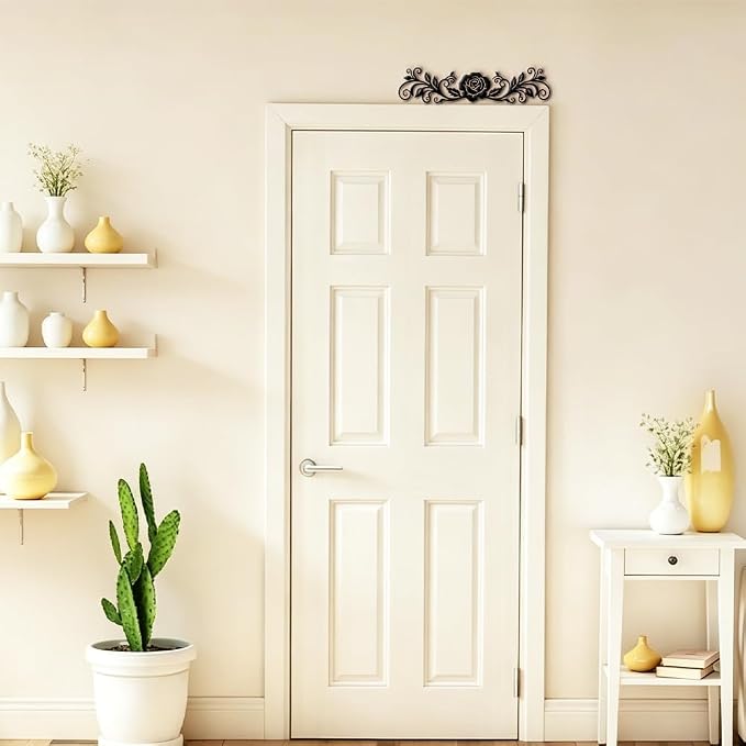 COMBLOOM Door Topper Sign Wall Art Decor, 11.8"x2.76" Metal Unique Hanging Above Door Frame Corner Accent for Home Living Room Front Door Hallway Bedroom Bathroom Entryway - Image 7