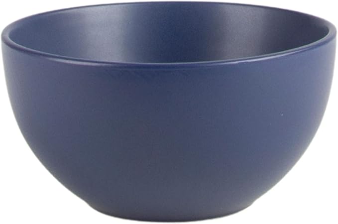 10 Strawberry Street Wazee Matte 5.5"/16oz Cereal Bowl, Set of 6, Midnight Blue - Image 4