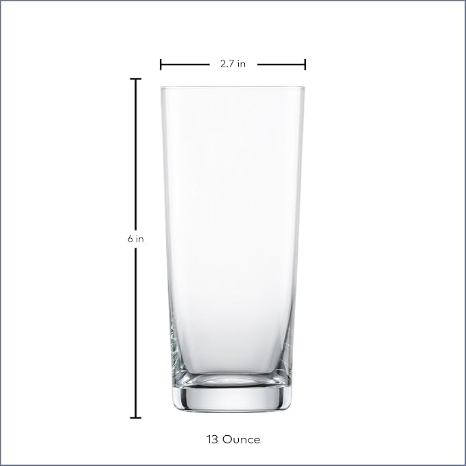SCHOTT ZWIESEL Basic Bar Tumblers 13 Ounce (Set of 6), Medium-Sized Longdrink Glasses, Dishwasher-Safe Tritan Crystal Glasses, Made in Germany - Image 6
