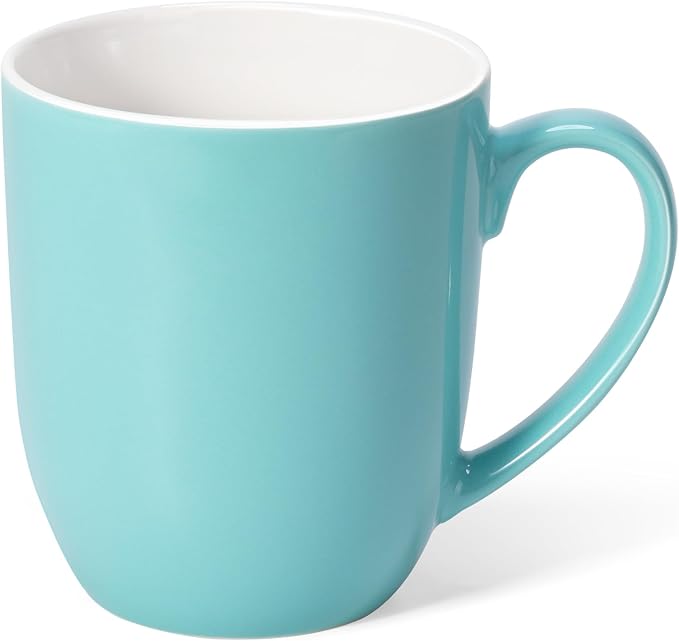 Urbanstrive 16 oz Large Coffee Mugs Set of 4 Ceramic Coffee Mug White Coffee Cups Tea Cups Idea Gift for Women Men House Warming Gifts New Home Office, Blue 4 Pack - Image 9