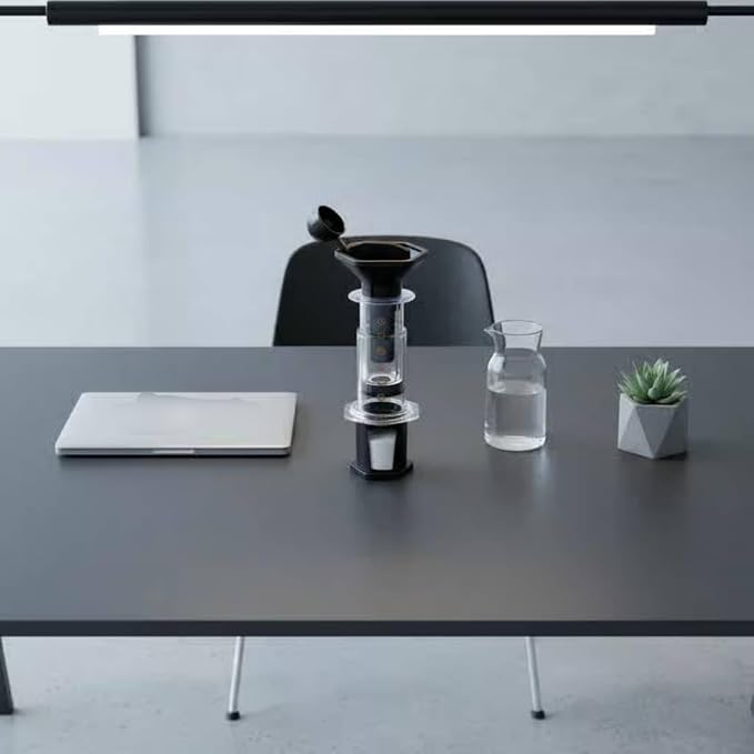 Maker Manual Coffee Brewer Design Transparent Chamber Flat Stand Visual Number Steps Suitable for Domestic Use Home Countertop, Transparent - Image 7