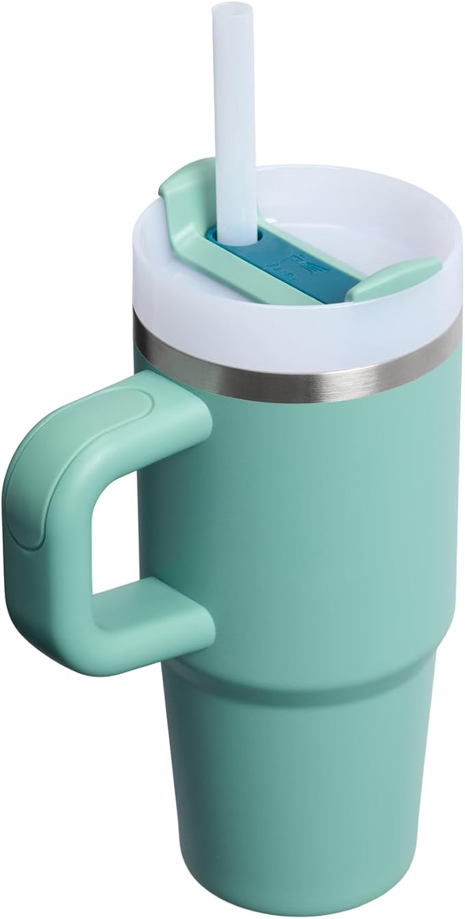 STANLEY Quencher H2.0 Flow State Tumbler, 14 oz, Spring Green | Handle and Straw | 3-Position Lid | Cup Holder Compatible for Travel | Insulated Stainless Steel Cup | BPA-Free - Image 3