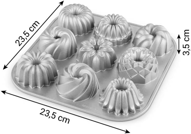 Tescoma Delícia 623132 9 Mini Bundt Cake Mould, Cast Aluminium Non-Stick - Image 5