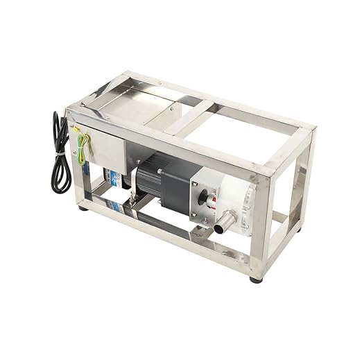 10L/Min Honey Transfer Pump Liquid Honey Pump, Stainless Steel Viscous Liquid Paste Pump 90W Electric Food Fluid Gear Pumping Equipment, AC110V 60RPM