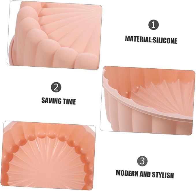 Alipis 2pcs Food-grade Silicone Cake Pan Charlotte Mold Round Cake Molds for Baking High-temperature Resistant Petal Shape for Tart - Image 9