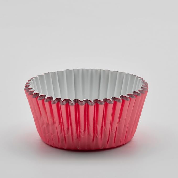 200 Pcs Red Foil Cupcake Liners Standard Baking Cups Muffin Paper Cases | Food-grade, Greaseproof & Sturdy Parchment, Cupcake Wrapper for Party, Christmas, Gift - Image 7