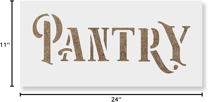 Rustic Pantry Stencil - Pantry Stencils, Rustic Stencil, Kitchen Stencil, Rustic Sign, Pantry Stencil - Image 6