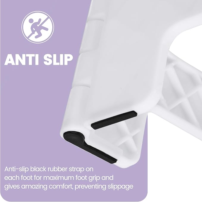 ACSTEP 9" Folding Step Stool, Non-Slip Surface Stool for Kids, Dot White | Heavy Duty Foldable Stools, Lightweight, Holds 300 lb, for Toddler Kitchen Bathroom Bedroom Outdoor, Collapsible with Handle - Image 8