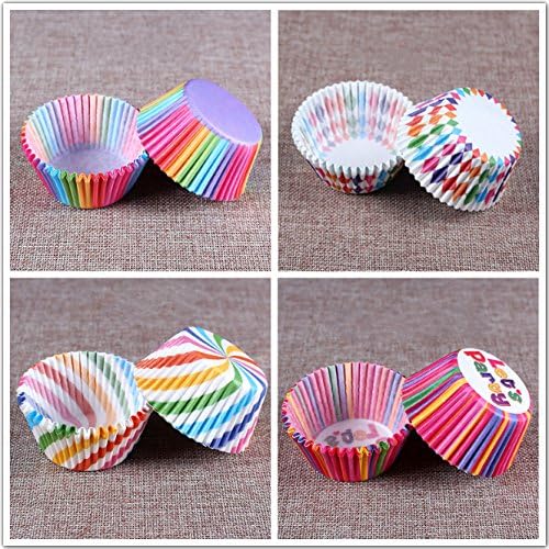 Cupcake Baking Paper Cups Rainbow Combo Disposable Baking Cups | Colorful Muffin Cupcake Liners Set Standard Size, Pack of 400 - Image 7