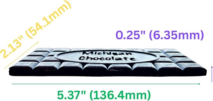 Personalized Chocolate Bar Silicone Mold, Thin Bar Design, Food-Grade, Custom Text Silicone Mold for DIY Handmade Candy or Wax Melt Snap Bars, Made in the USA (2)