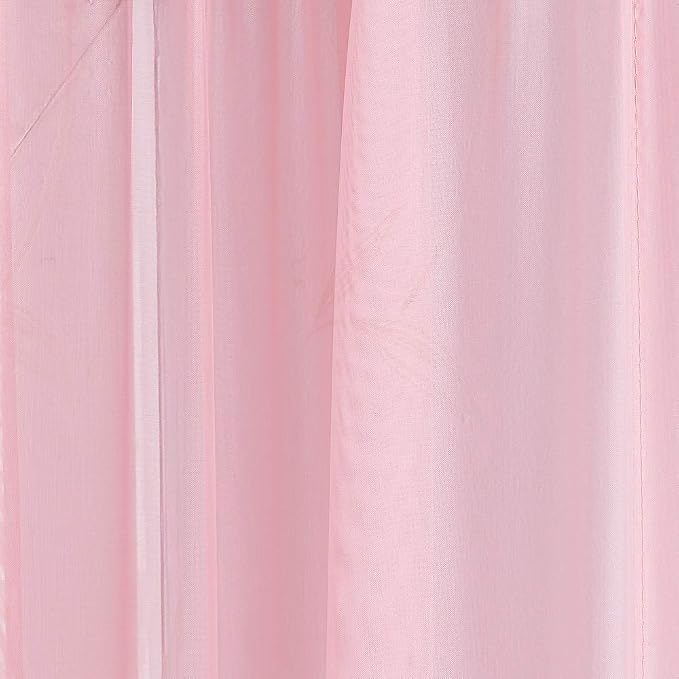Warm Home Designs 55 x 360 Blush Pink Sheer Window Scarf. AM Blush 360" | Extra Long Window Scarves Valances are Great As Wedding Arch Draping Fabric, Bed Canopy Or for Decorative Project. - Image 3